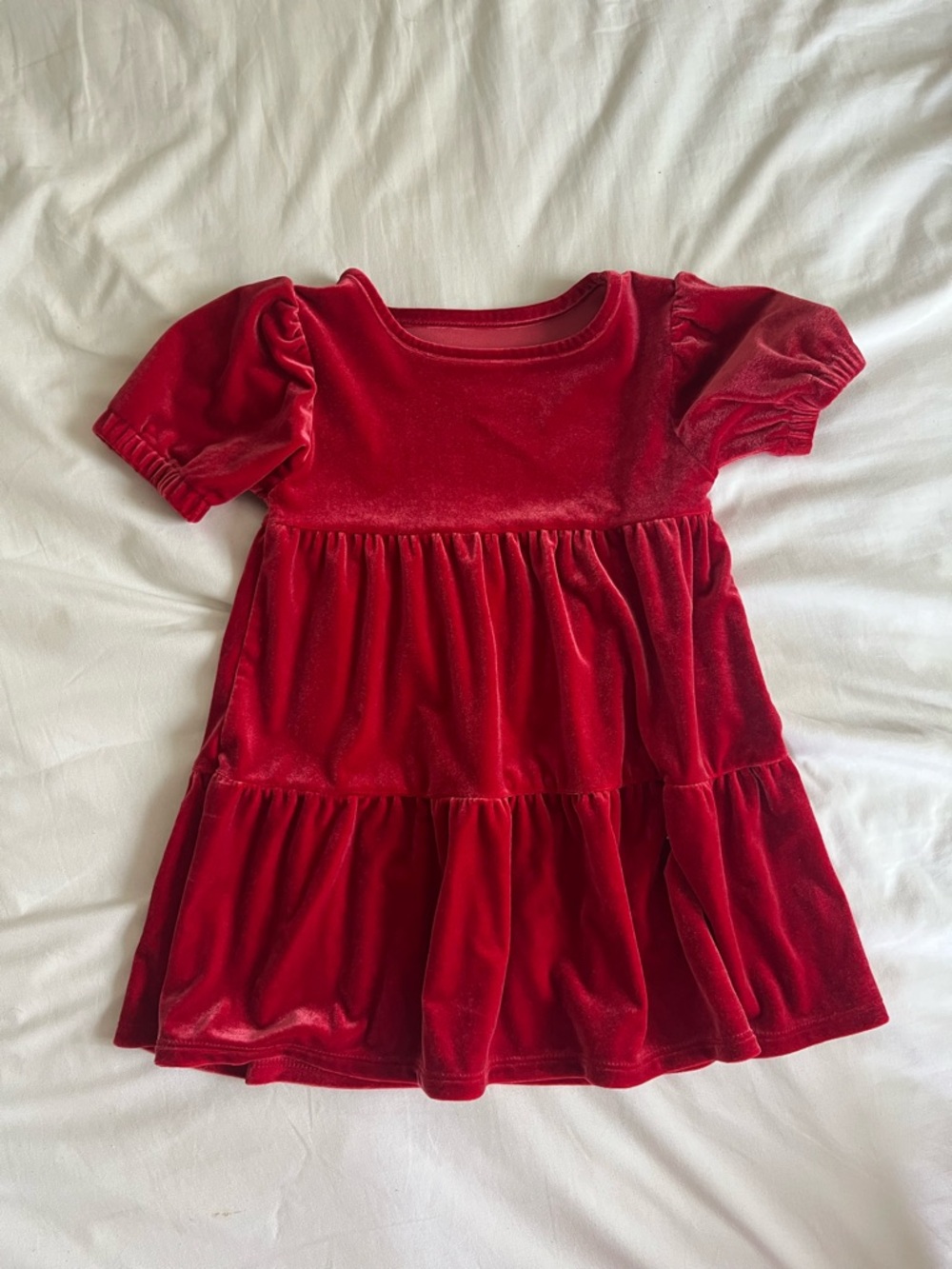 Red velvet dress 2T